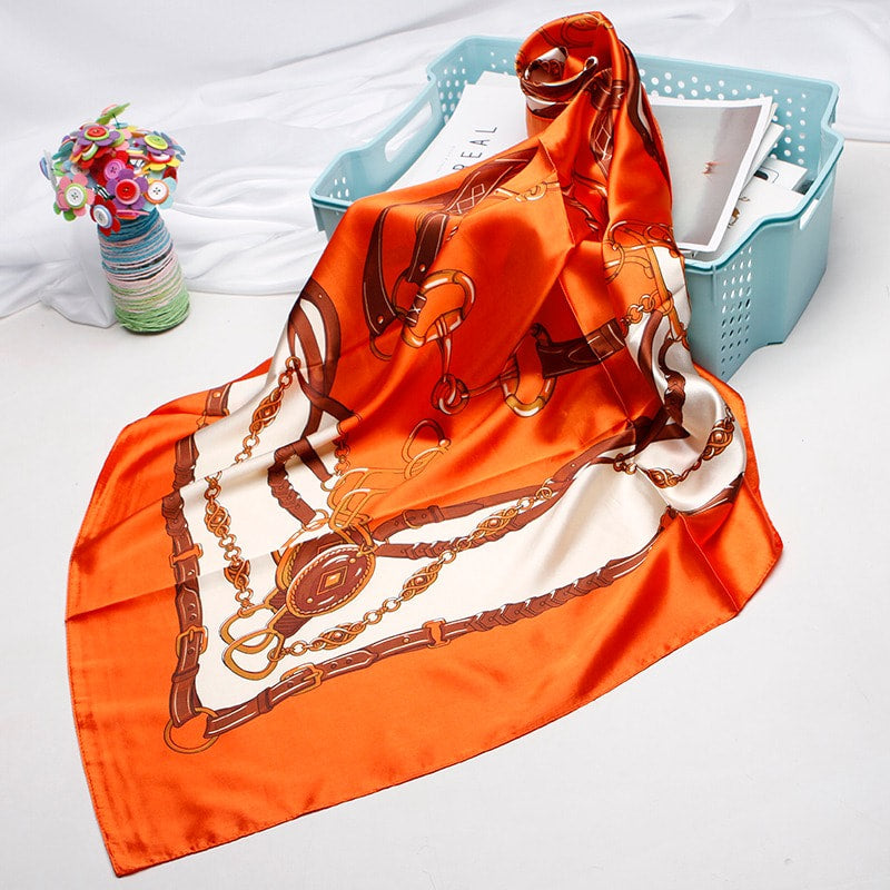 Satin Square Hijab - Bee