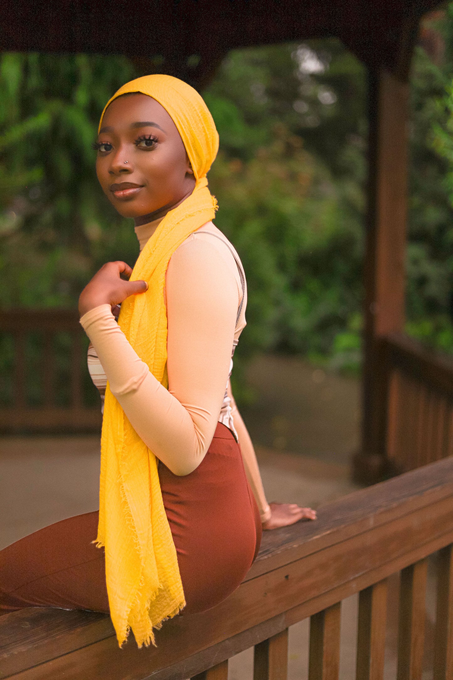 Everyday Crinkle Hijab - Mustard