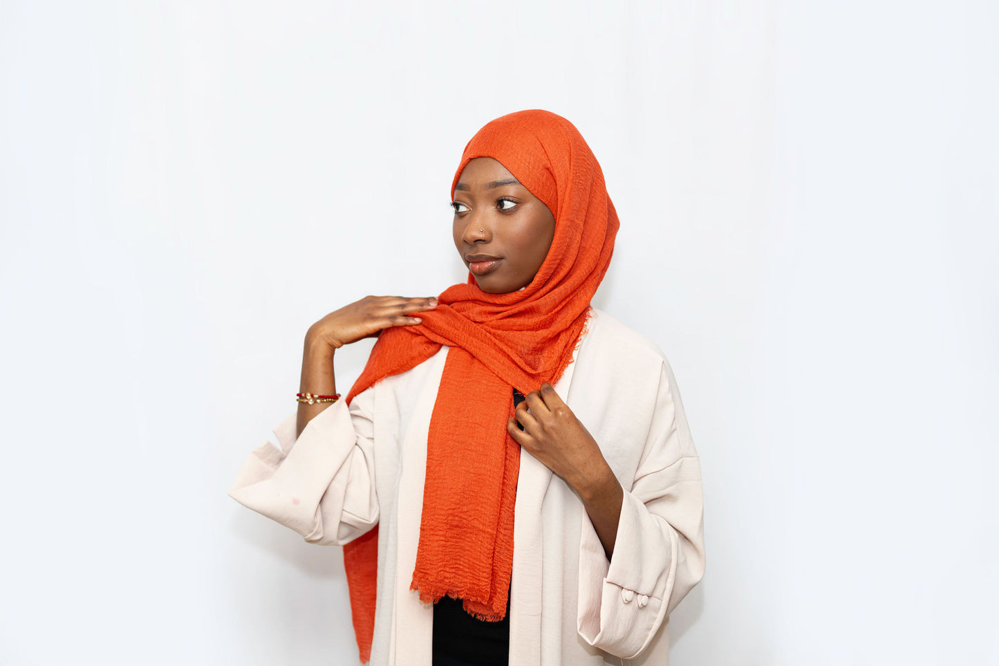 Everyday Crinkle Hijab - Orange