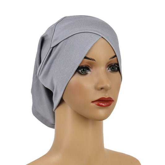 Criss Cross Cotton Undercap - Gray