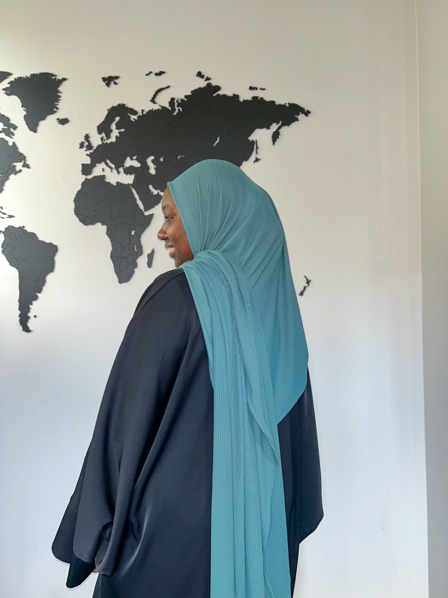 Ribbed Jersey Hijab - Teal