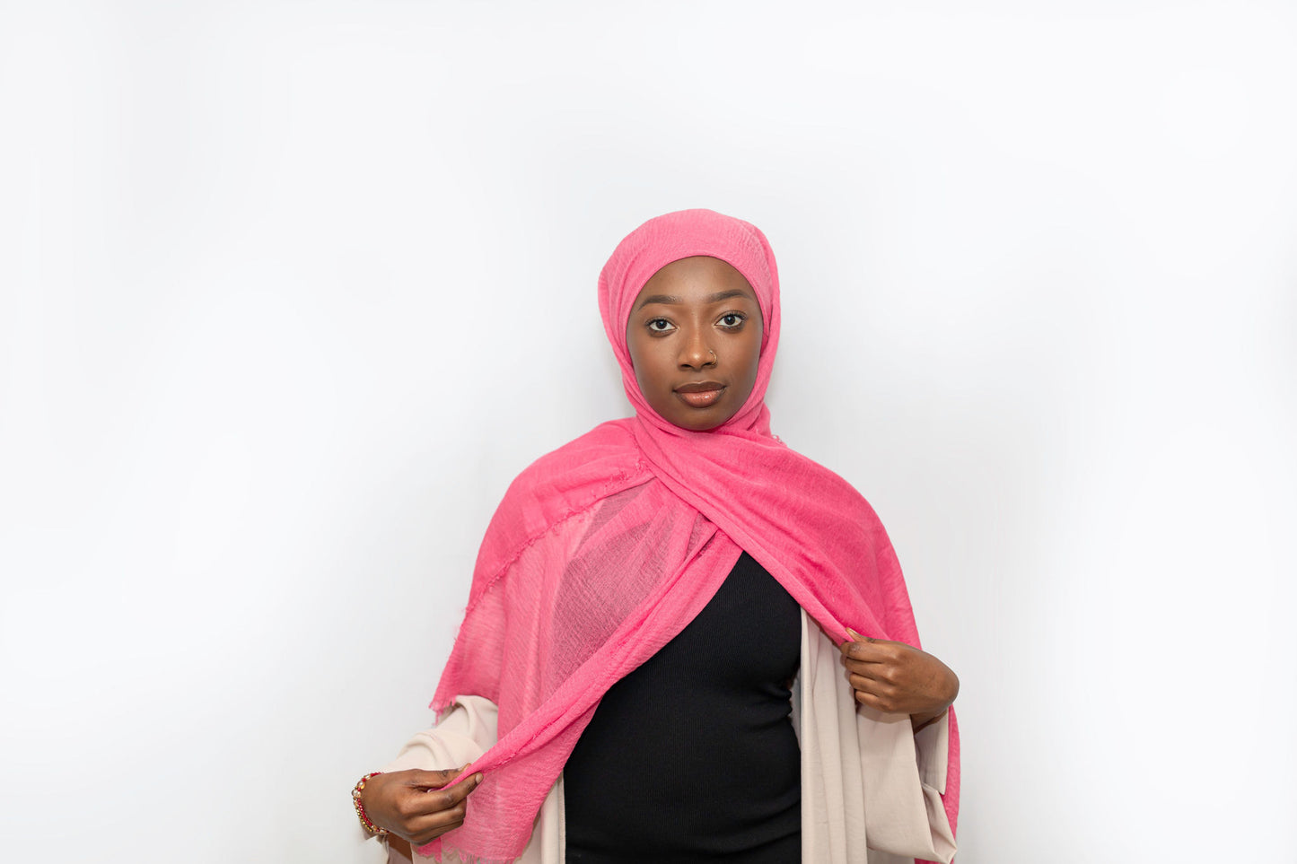 Everyday Crinkle Hijab - Pink