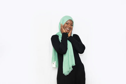 Everyday Crinkle Hijab - Light Green