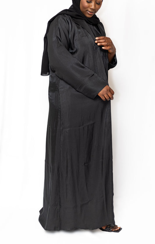 All black abaya set (hijab + slip dress Included)