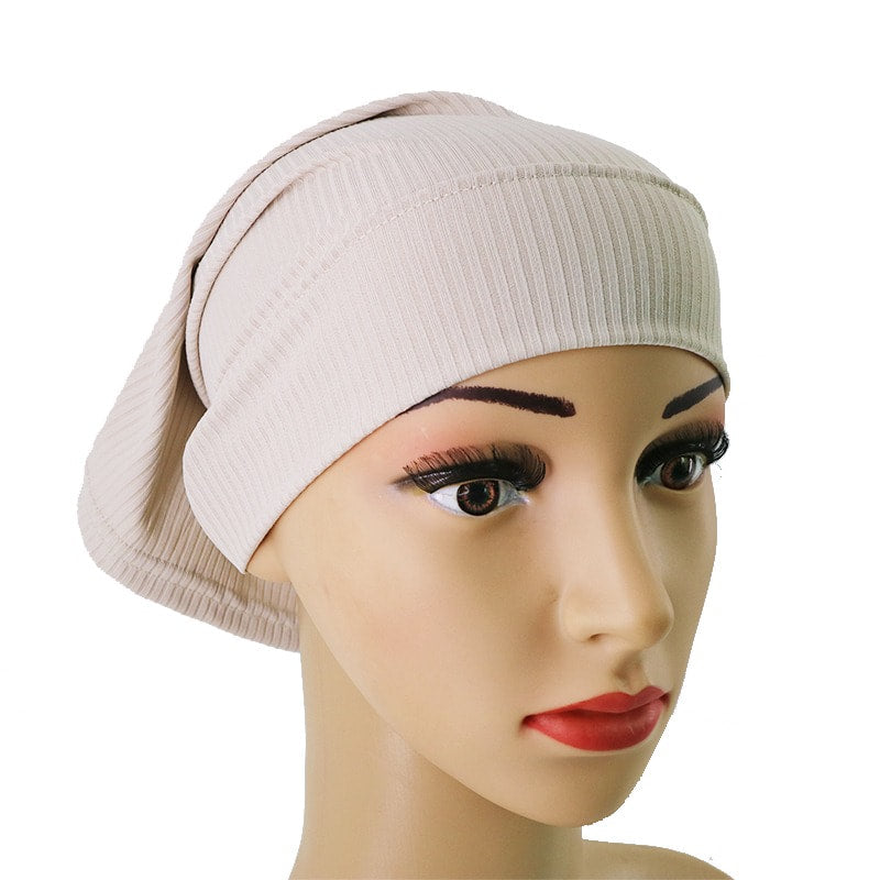 Ribbed Jersey Under Cap - Light nude