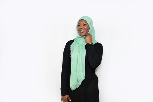 Everyday Crinkle Hijab - Light Green