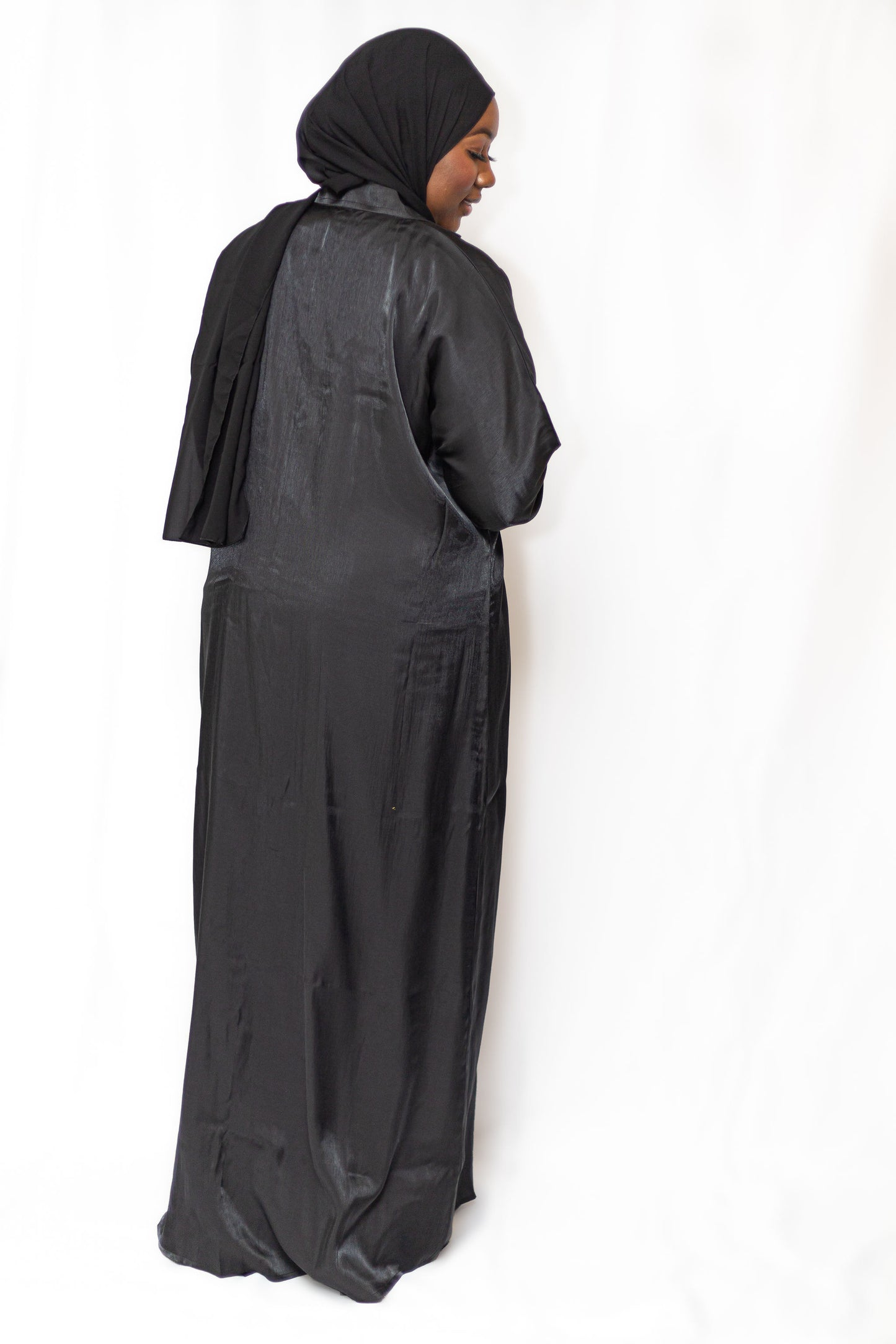 All black abaya set (hijab + slip dress Included)