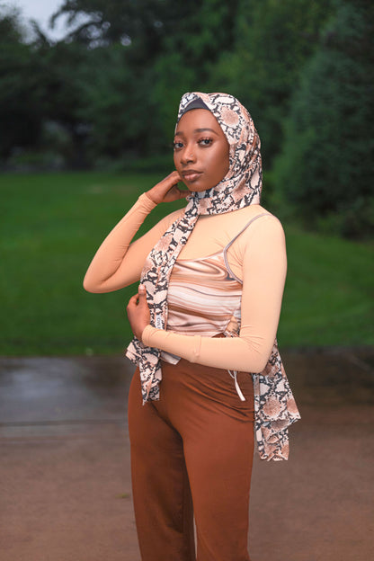 Printed Chiffon Hijab - Ayesha