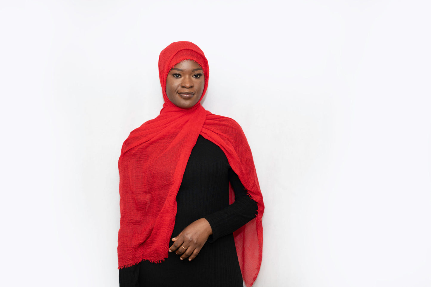 Everyday Crinkle Hijab - Red