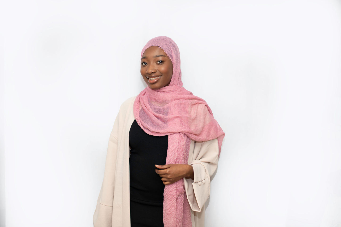 Everyday Crinkle Hijab - Flamingo