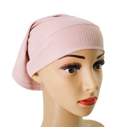 Ribbed Jersey Under Cap - Blush