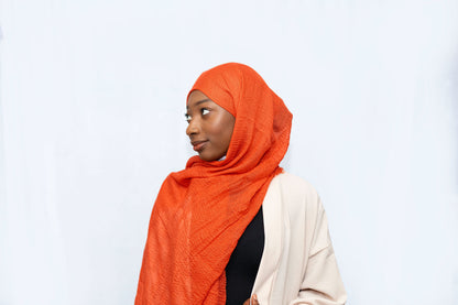 Everyday Crinkle Hijab - Orange