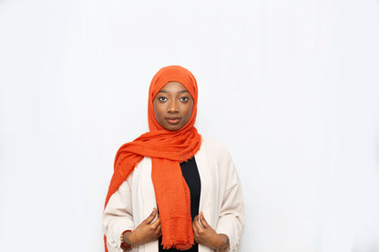 Everyday Crinkle Hijab - Orange